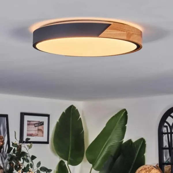 hofstein Cadaixo Plafonnier, Panel LED Blanc, 1 lumière, Télécommandes* Lampes Modernes