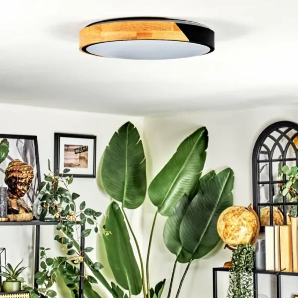 hofstein Cadaixo Plafonnier, Panel LED Blanc, 1 lumière, Télécommandes* Lampes Modernes