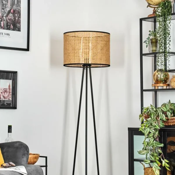 hofstein Cando Lampadaire, Liseuse Noir, 1 lumière* Lampes Modernes