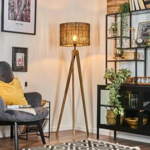 hofstein Cando Lampadaire, Liseuse Écru, 1 lumière* Lampes Modernes