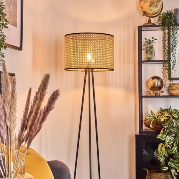 hofstein Cando Lampadaire, Liseuse Noir, 1 lumière* Lampes Modernes