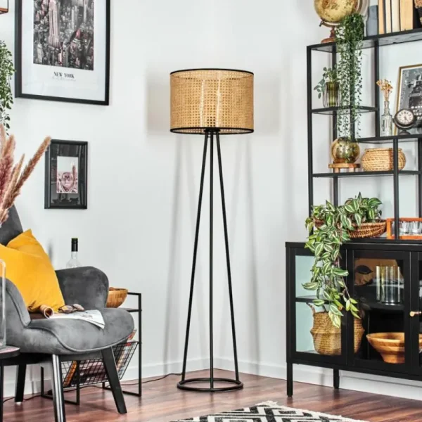 hofstein Cando Lampadaire, Liseuse Noir, 1 lumière* Lampes Modernes