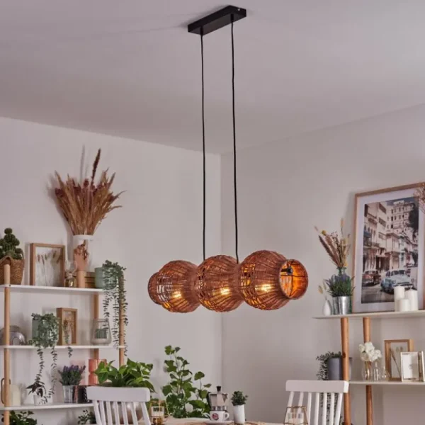 hofstein Cardeira Suspension, Suspension Noir, 3 lumières* Lampes Modernes