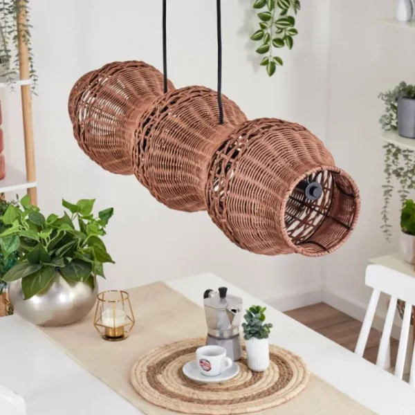 hofstein Cardeira Suspension, Suspension Noir, 3 lumières* Lampes Modernes