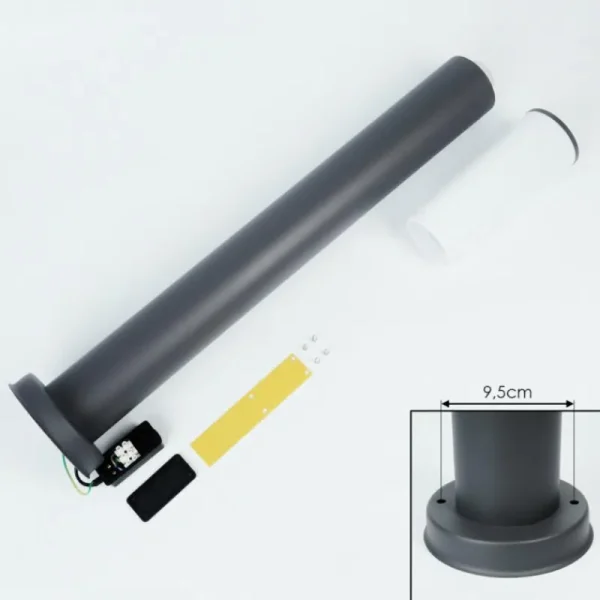 hofstein Caserta Eclairage de chemin Anthracite, 1 lumière* Lampes Modernes