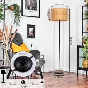 hofstein Cavaca Lampadaire Écru, 1 lumière* Lampes Modernes