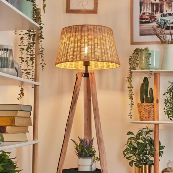 hofstein Cavaca Lampadaire Écru, Noir, 1 lumière* Lampes Modernes