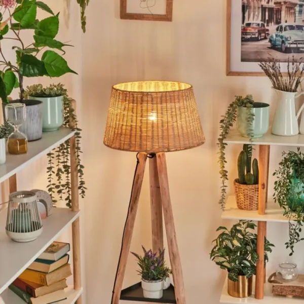 hofstein Cavaca Lampadaire Écru, Noir, 1 lumière* Lampes Modernes