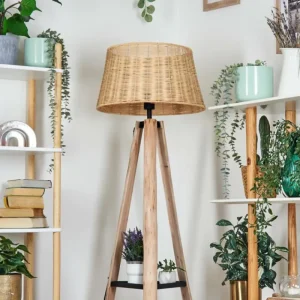 hofstein Cavaca Lampadaire Écru, Noir, 1 lumière* Lampes Modernes