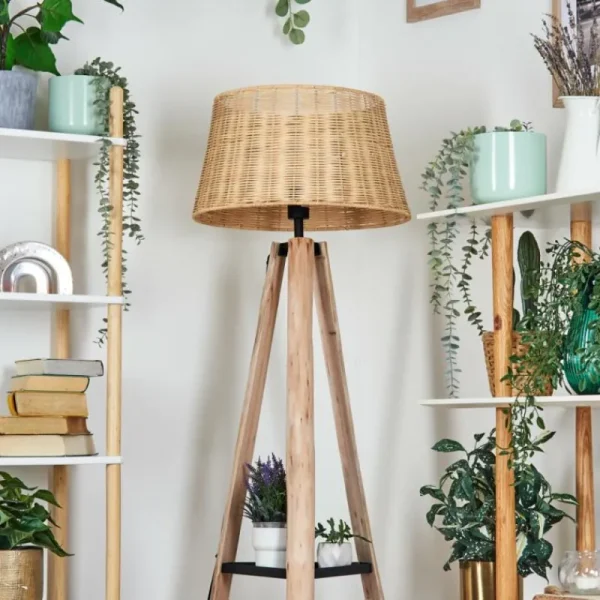 hofstein Cavaca Lampadaire Écru, Noir, 1 lumière* Lampes Modernes