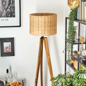 hofstein Cavaca Lampadaire, Liseuse Écru, Noir, 1 lumière* Lampes Modernes