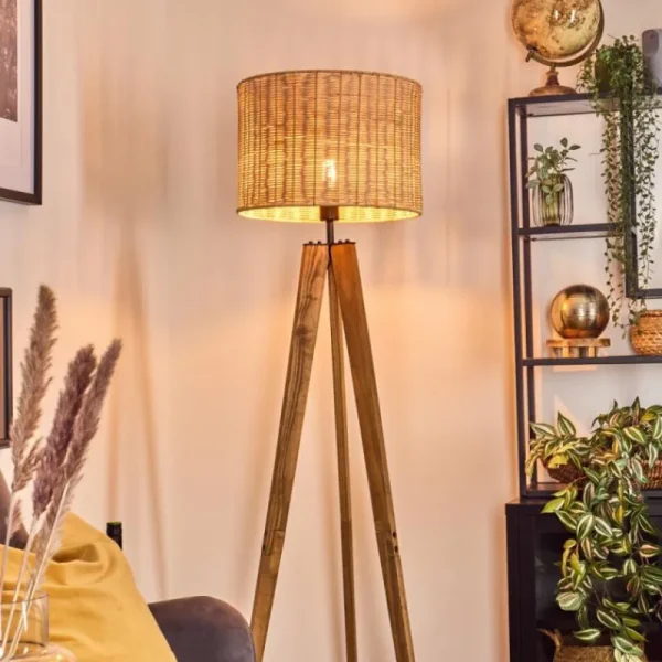 hofstein Cavaca Lampadaire, Liseuse Écru, Noir, 1 lumière* Lampes Modernes