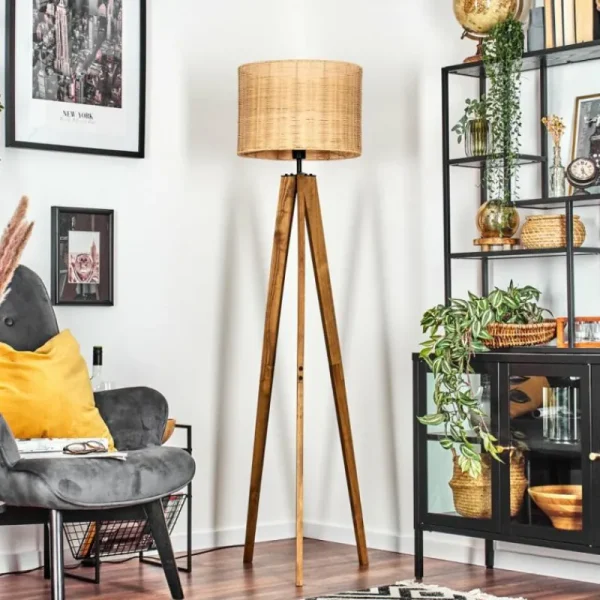 hofstein Cavaca Lampadaire, Liseuse Écru, Noir, 1 lumière* Lampes Modernes