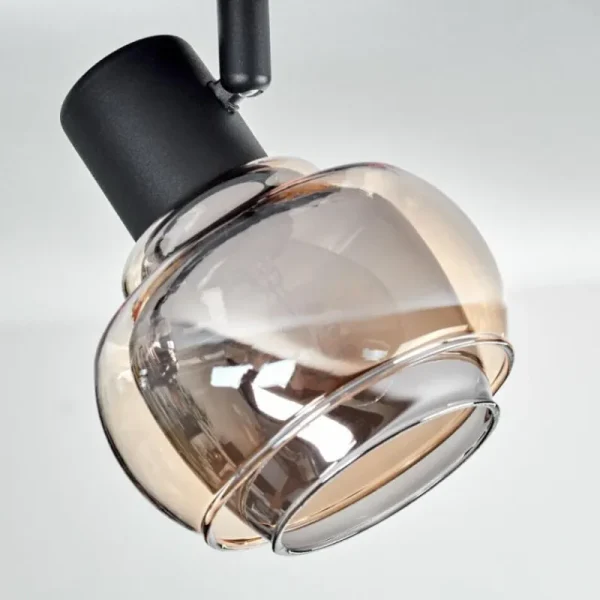 hofstein Cevio Plafonnier Noir, 4 lumières* Lampes Modernes