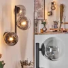 hofstein Chehalis Boule lumineuse, Applique murale 28 cm Chrome, Clair, Fumé, 3 lumières* Lampes Modernes