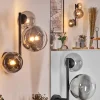 hofstein Chehalis Boule lumineuse, Applique murale 23 cm Chrome, Clair, Fumé, 3 lumières* Lampes Modernes