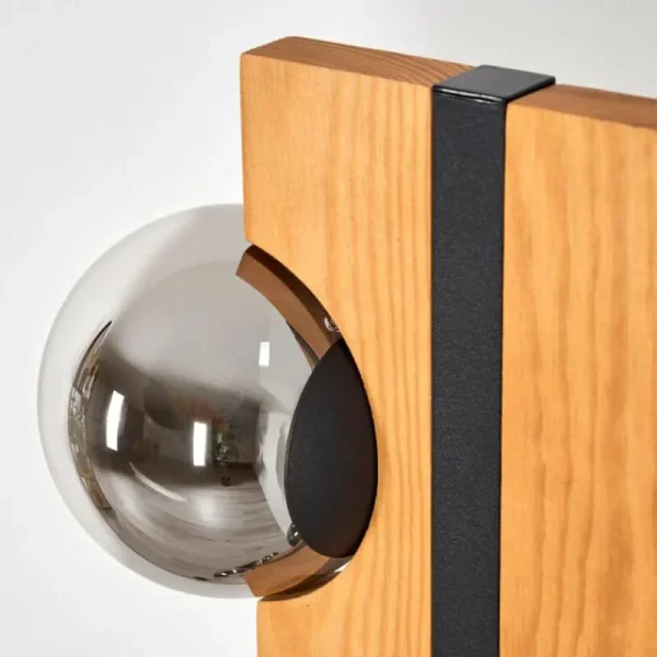 hofstein Chehalis Boule lumineuse, Lampadaire Écru, Noir, 6 lumières* Lampes Modernes