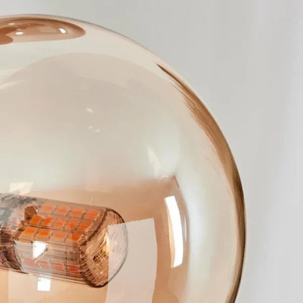 hofstein Chehalis Boule lumineuse, Applique murale 23 cm Ambre, Fumé, 3 lumières* Lampes Modernes