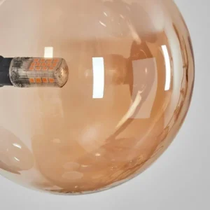 hofstein Chehalis Boule lumineuse, Applique murale Ambre, Fumé, 3 lumières* Lampes Modernes