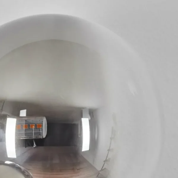 hofstein Chehalis Boule lumineuse, Applique murale 33 cm Chrome, Clair, Fumé, 3 lumières* Lampes Modernes