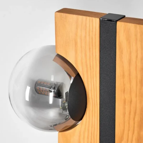 hofstein Chehalis Boule lumineuse, Lampadaire Écru, Noir, 6 lumières* Lampes Modernes