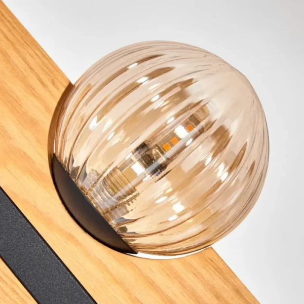 hofstein Chehalis Boule lumineuse, Lampadaire Écru, Noir, 6 lumières* Lampes Modernes