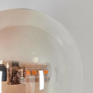 hofstein Chehalis Boule lumineuse, Applique murale Ambre, Clair, 3 lumières* Lampes En Verre