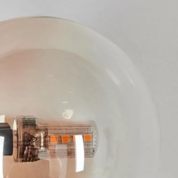 hofstein Chehalis Boule lumineuse, Applique murale Ambre, Clair, 3 lumières* Lampes En Verre