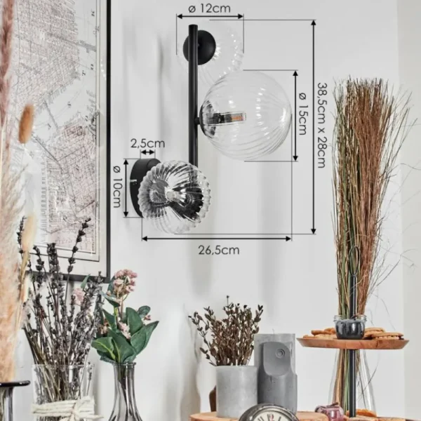 hofstein Chehalis Boule lumineuse 36.5 cm Clair, 3 lumières* Lampes Modernes