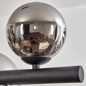 hofstein Chehalis Boule lumineuse, Suspension Chrome, Fumé, 10 lumières* Lampes Modernes