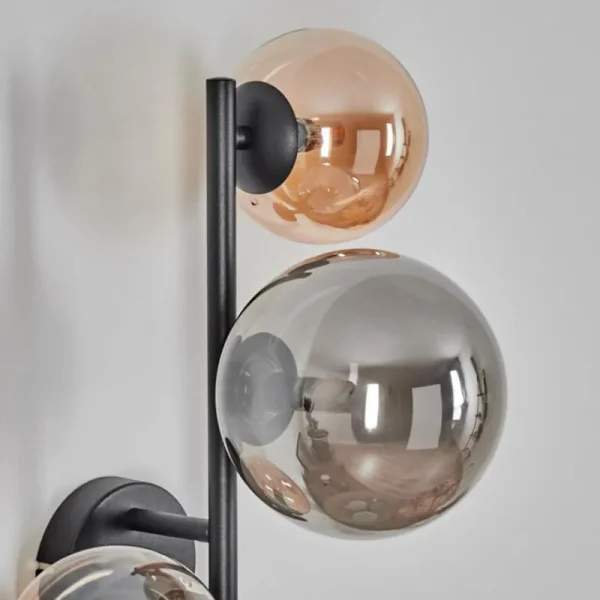 hofstein Chehalis Boule lumineuse, Applique murale Ambre, Fumé, 3 lumières* Lampes Modernes