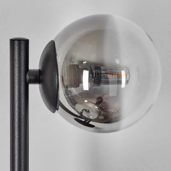 hofstein Chehalis Boule lumineuse, Applique murale 23 cm Chrome, Clair, Fumé, 3 lumières* Lampes Modernes