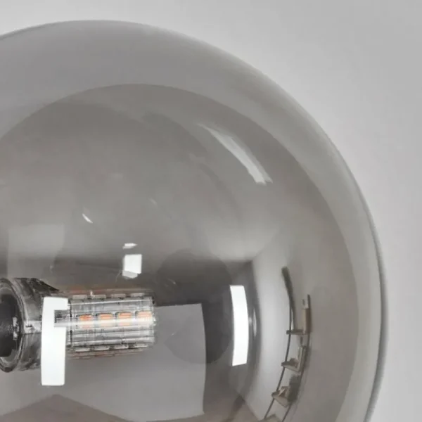 hofstein Chehalis Boule lumineuse, Applique murale Ambre, Fumé, 3 lumières* Lampes Modernes