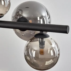 hofstein Chehalis Boule lumineuse, Suspension Fumé, 8 lumières* Lampes Modernes