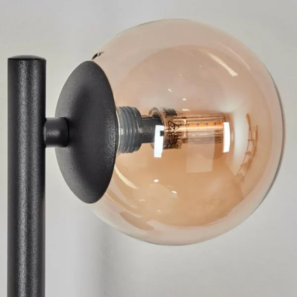 hofstein Chehalis Boule lumineuse, Applique murale Ambre, Fumé, 3 lumières* Lampes Modernes