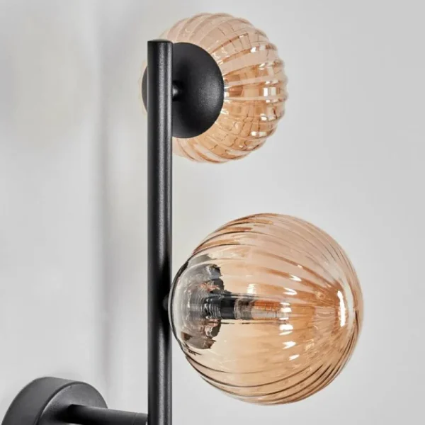 hofstein Chehalis Boule lumineuse, Applique murale Ambre, 3 lumières* Lampes Modernes