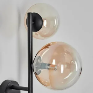 hofstein Chehalis Boule lumineuse, Applique murale 23 cm Ambre, Clair, 3 lumières* Lampes En Verre