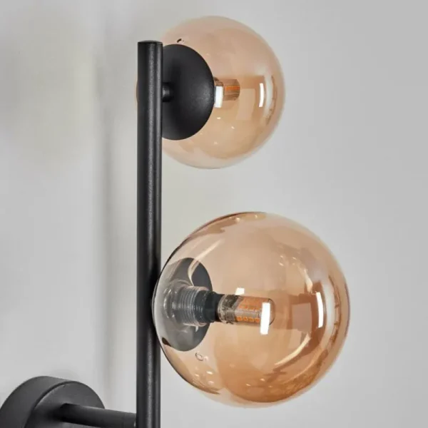hofstein Chehalis Boule lumineuse, Applique murale Ambre, 3 lumières* Lampes En Verre