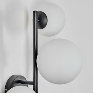 hofstein Chehalis Boule lumineuse, Applique murale Blanc, 3 lumières* Lampes En Verre