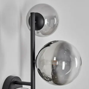 hofstein Chehalis Boule lumineuse, Applique murale 23 cm Chrome, Clair, Fumé, 3 lumières* Lampes Modernes
