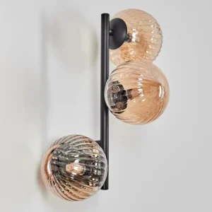 hofstein Chehalis Boule lumineuse, Applique murale Ambre, 3 lumières* Lampes Modernes