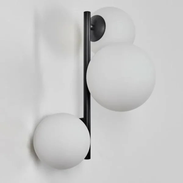 hofstein Chehalis Boule lumineuse, Applique murale Blanc, 3 lumières* Lampes En Verre