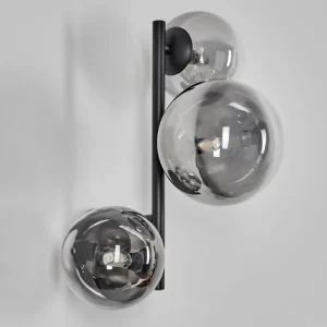 hofstein Chehalis Boule lumineuse, Applique murale 23 cm Chrome, Clair, Fumé, 3 lumières* Lampes Modernes