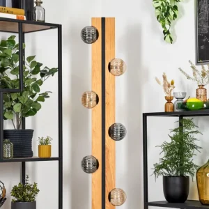 hofstein Chehalis Boule lumineuse, Lampadaire Écru, Noir, 6 lumières* Lampes Modernes
