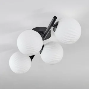 hofstein Chehalis Plafonnier Blanc, 4 lumières* Lampes Modernes