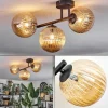 hofstein Chehalis Plafonnier, Boule lumineuse Ambre, 3 lumières* Lampes Modernes