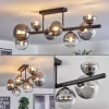 hofstein Chehalis Plafonnier, Boule lumineuse Clair, Fumé, 8 lumières* Lampes Modernes