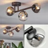 hofstein Chehalis Plafonnier, Boule lumineuse Clair, Fumé, 3 lumières* Lampes Modernes