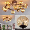 hofstein Chehalis Plafonnier, Boule lumineuse Ambre, 12 lumières* Lampes Modernes