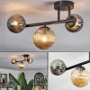 hofstein Chehalis Plafonnier, Boule lumineuse Ambre, Fumé, 3 lumières* Lampes Modernes